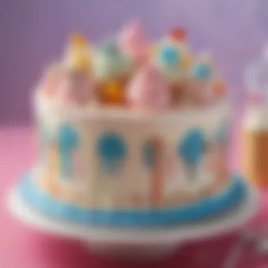 Enchanting DQ Ice Cream Cake Enchanting DQ Ice Cream Cake with Underwater Theme