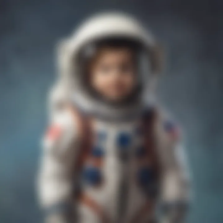 Preschooler in Astronaut Suit