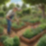 Artistic sustainable gardening project