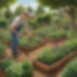 Artistic sustainable gardening project