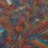 Colorful art supplies arranged for creative projects
