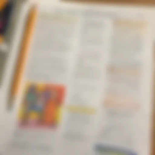 Engaging worksheet layout for homeschooling