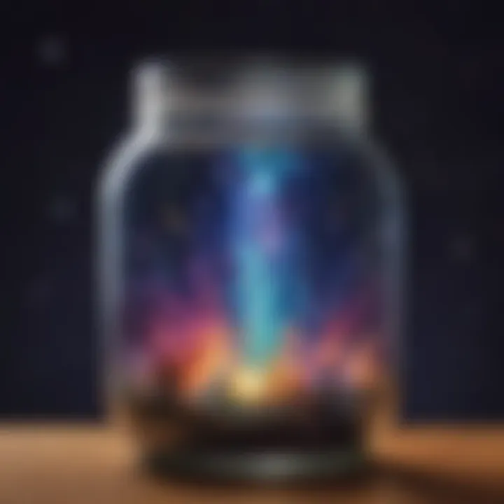 Galaxy in a jar experiment