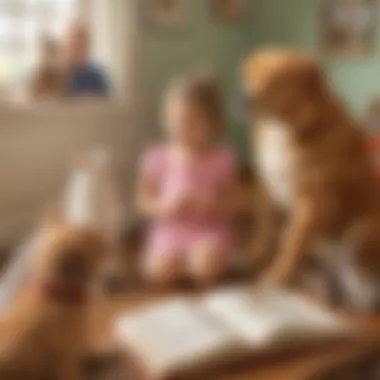 Preschooler learning through pet-themed storytelling