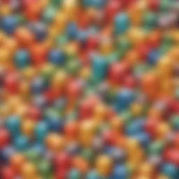 Colorful building blocks representing sentence structure