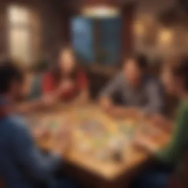 Participants enjoying a board game night