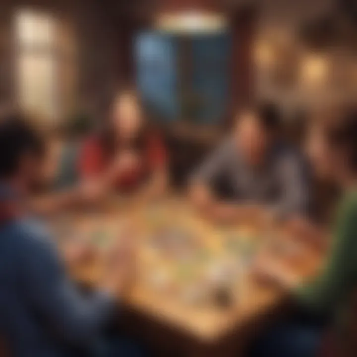Participants enjoying a board game night