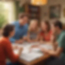 Group engaging in a thought-provoking discussion