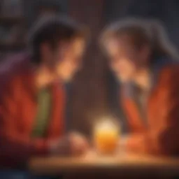 Two friends enjoying a heartfelt conversation