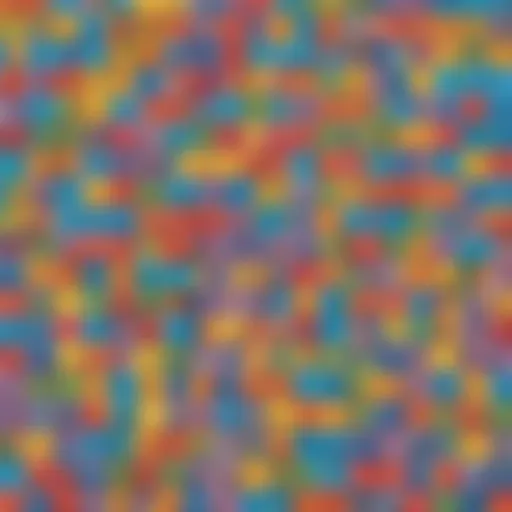 Illustration of a colorful math puzzle game