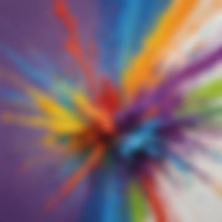 Colorful Splash Painting
