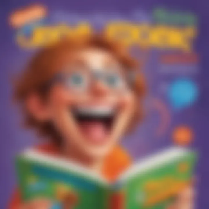 Colorful and engaging online joke book cover