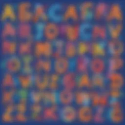 Colorful Alphabet Tracing Worksheet