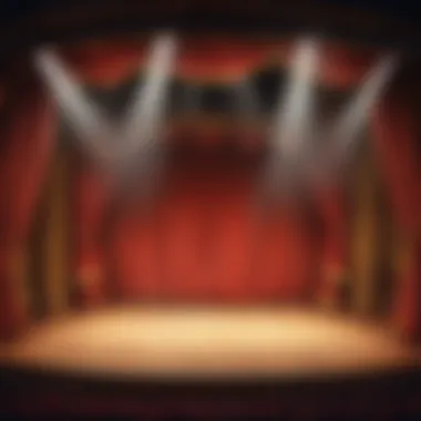 Captivating Theater Spotlight on Stage Theater Spotlight Illuminating Stage