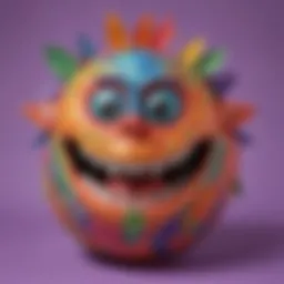 Colorful Paper Mache Sculpture