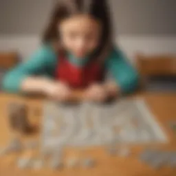 Kids counting coins