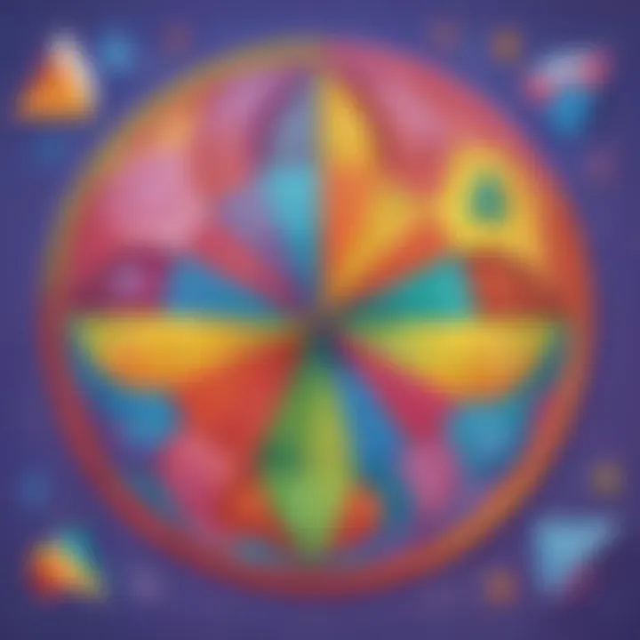 Colorful math worksheet example