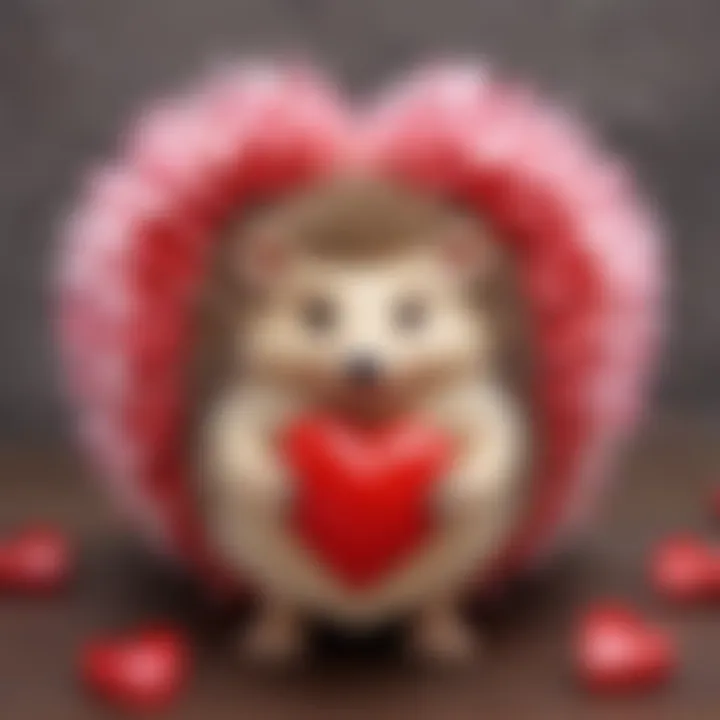 Charming Heart Hedgehog Craft