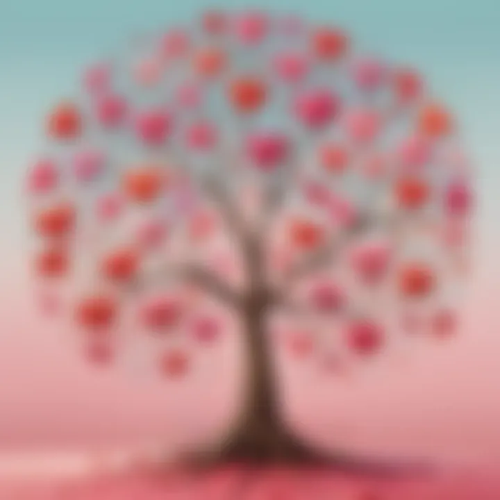 Whimsical Valentine's Day Tree Craft