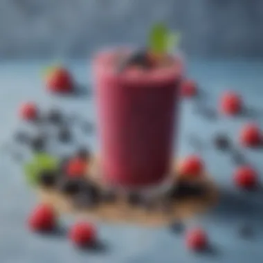 Antioxidant-Rich Berry Blend with Chia Crunch Berry Burst Smoothie with Mixed Berries and Chia Seeds