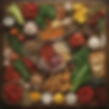 A variety of fresh ingredients for hobo meals