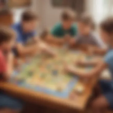 Engaging Board Games for Learning Fun Children engaged in a lively board game