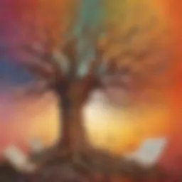 Abstract Art Piece Representing the Author's Diverse Background