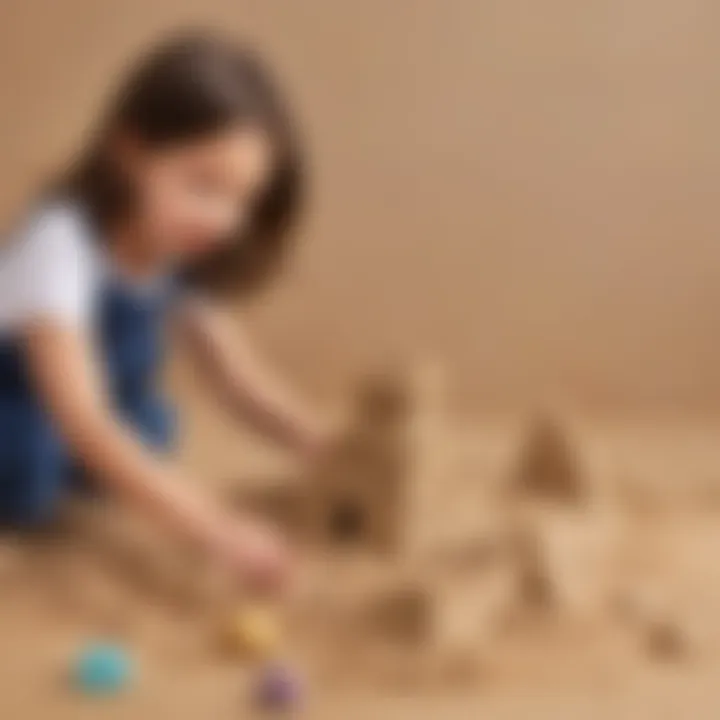 Creative play activities using kinetic sand for learning