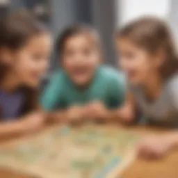 Children engaging with the Learning Bones Game, excited and focused