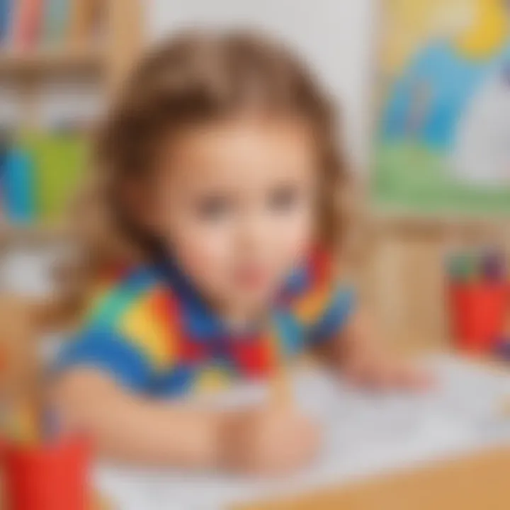 Coloring Page Enhancing Cognitive Skills in Kindergarten