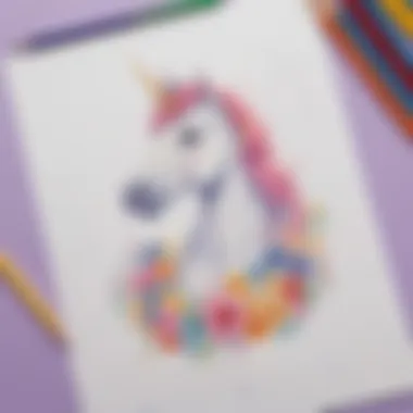 Creative Unicorn-themed U Worksheet