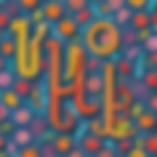 Vibrant Uppercase and Lowercase U Illustration