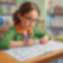 Innovative math worksheet design for kids