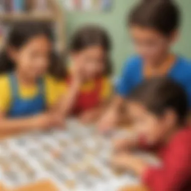 Kids counting coins