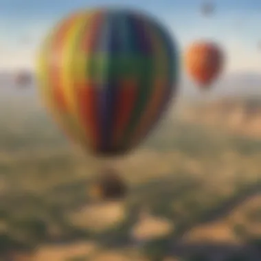 Exciting hot air balloon ride over Grapevine