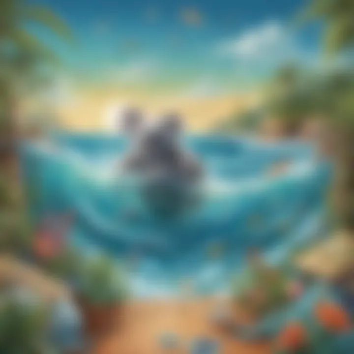 Imaginative Ocean Games Illustration