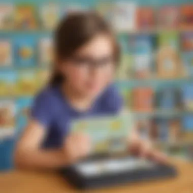 Age-Appropriate eBooks for First Graders A selection of age-appropriate eBooks displayed on a screen, supporting literacy development.