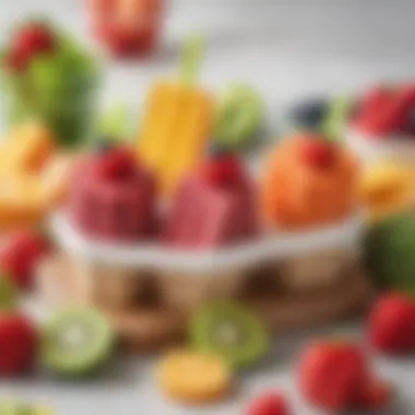 Healthy fruit ingredients for homemade Paw Patrol popsicles