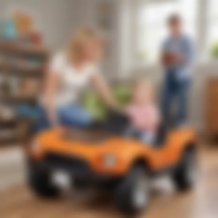 Parental guidance and supervision with power wheels