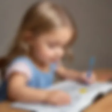 Illustration demonstrating a child using digital tools for coloring Precious Moments designs