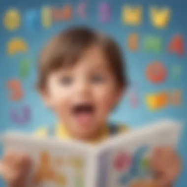 Preschooler Excitedly Identifying Alphabet Sounds