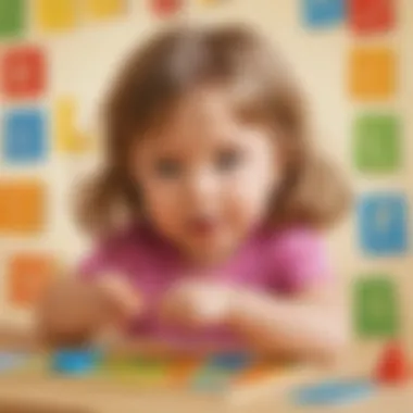 Preschooler Engaged in Alphabet Sound Activity