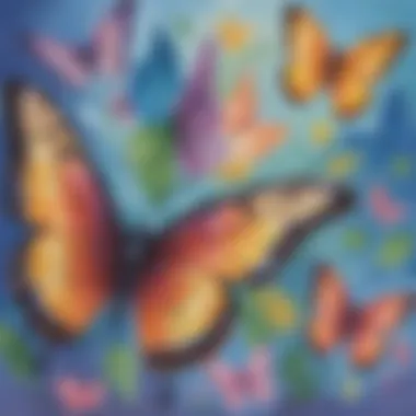 Butterfly Wings Finger Painting