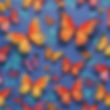 Vibrant Butterfly Paper Cutouts Colorful Butterfly Paper Cutouts