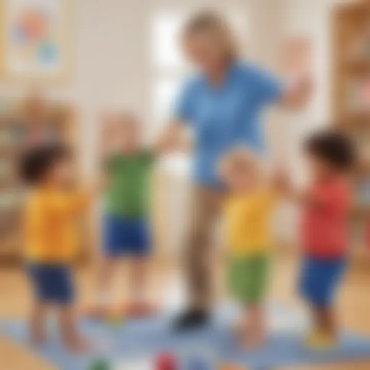 Creative movement activities that promote coordination and balance in preschoolers.