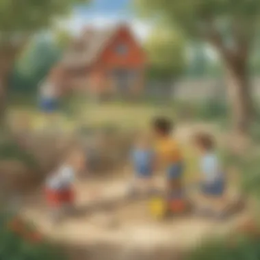 Outdoor Play for Gross Motor Development Children engaging in outdoor activities to enhance gross motor skills.