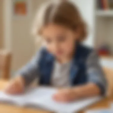 Child engaged in a fun educational activity