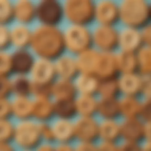 A plate of assorted quick cookies showcasing diverse flavors and textures