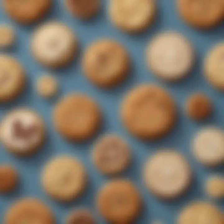 An elegant display of freshly baked quick cookies with decorative elements