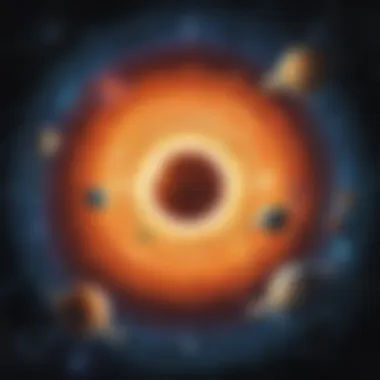 Artistic Solar System An artistic rendering of the solar system showcasing planets in vibrant colors